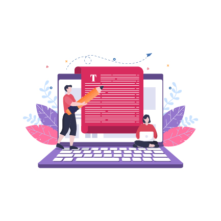 Illustrating a digital marketing strategy with icons representing SEO, social media, content, and analytics.
                                                        